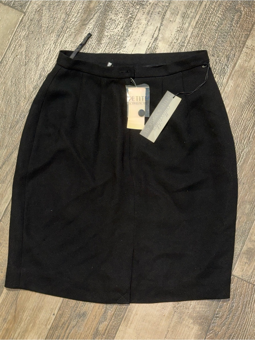 Classic Black Petite Pencil Skirt